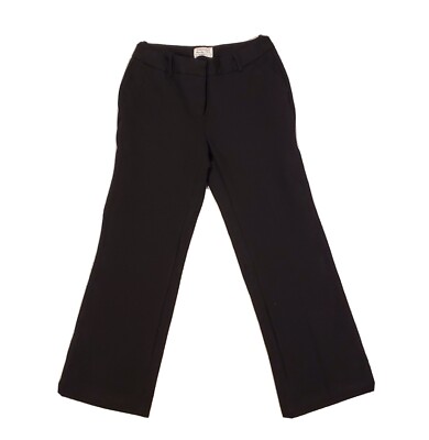 Charter Club Pant Shop Black Trouser Tummy Panel Size 6P 27