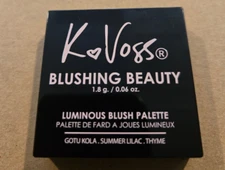 K Voss Blushing Beauty Luminous Blush Palette In PEACHES 1.8g/.06oz Travel Size