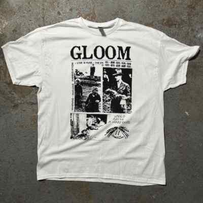 MA-1 ヴィンテージ クラストpunk ハードコアdisclose GLOOM Gloom Hardcore Crust Punk T Shirt Vintage Band Dystopia