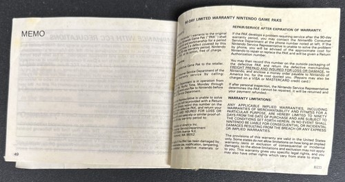 Zelda II The Adventure Link NES Video Game Manual Instruction Booklet Pamphlet - Picture 4 of 6