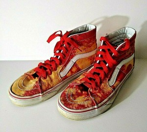 red vans mid top