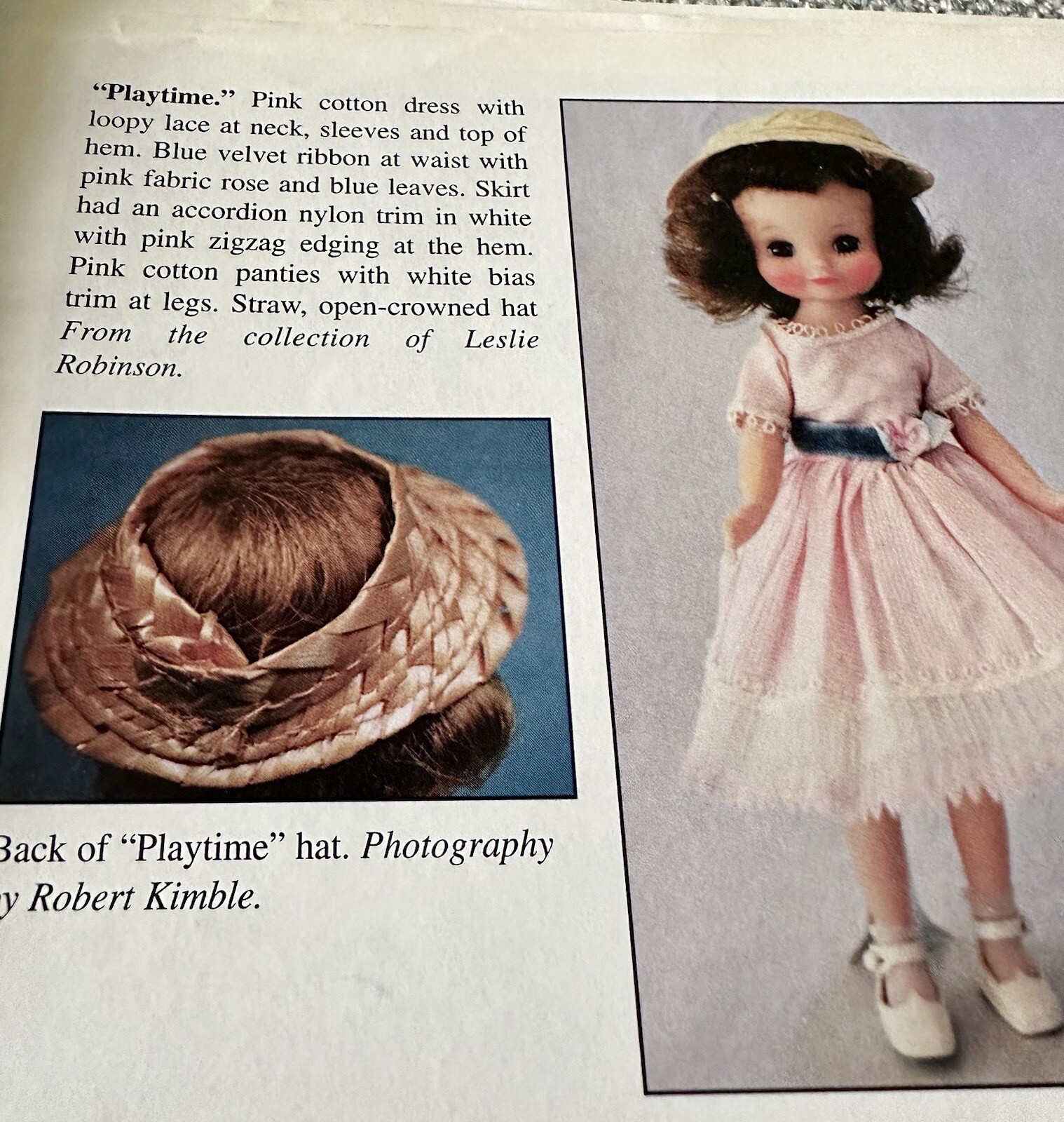 Betsy McCall 1959 -Playtime Straw Hat & B-69 On The Ice -Felt Cap