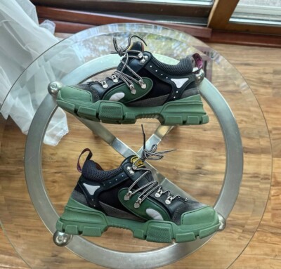 Size 7.5 US - GUCCI Flashtrek Green Black Mens Gucci Size  display picture 2