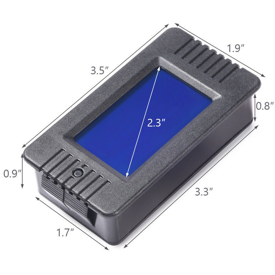 Indicatore Carica Batteria 12V-72V Display LED Tester Voltmetro