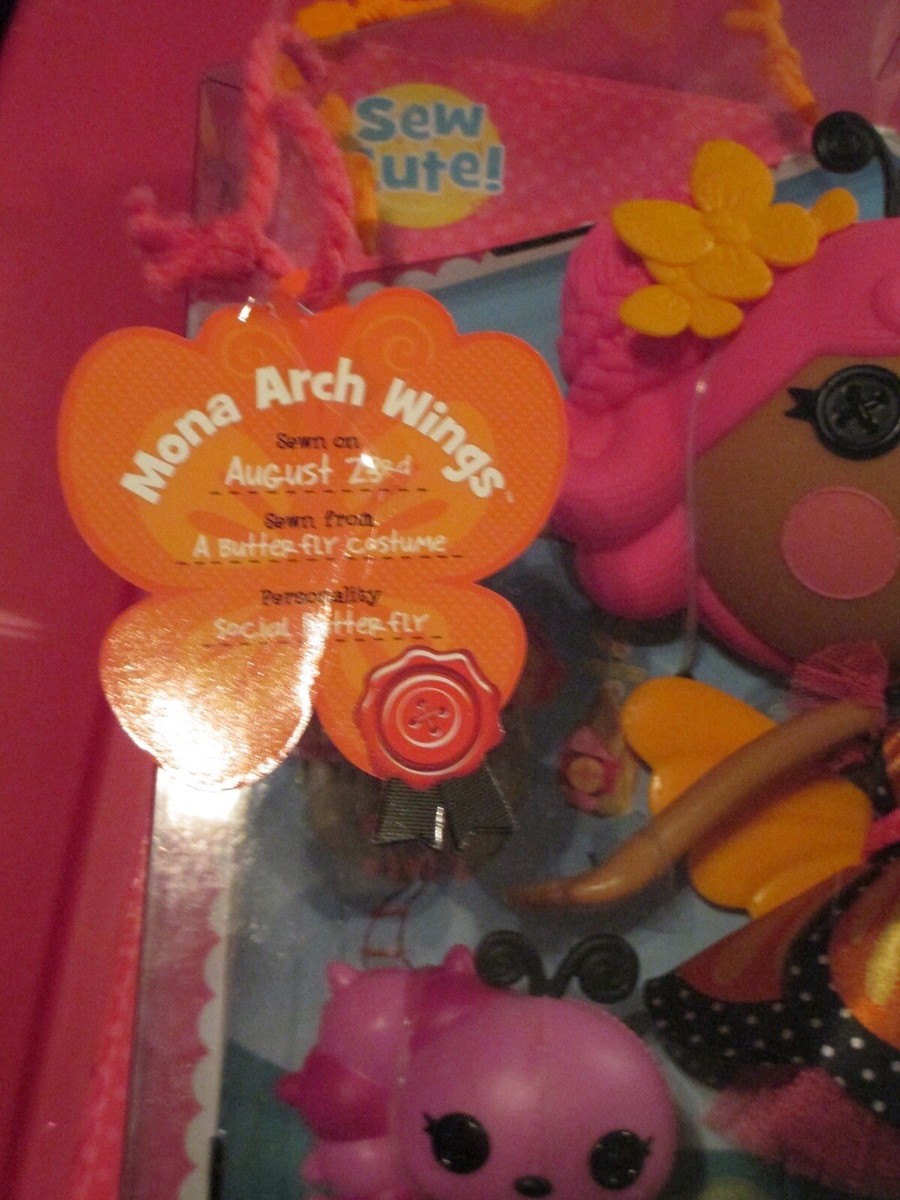 Lalaloopsy Mona Arch Wings w/Pet Caterpillar - Large Full