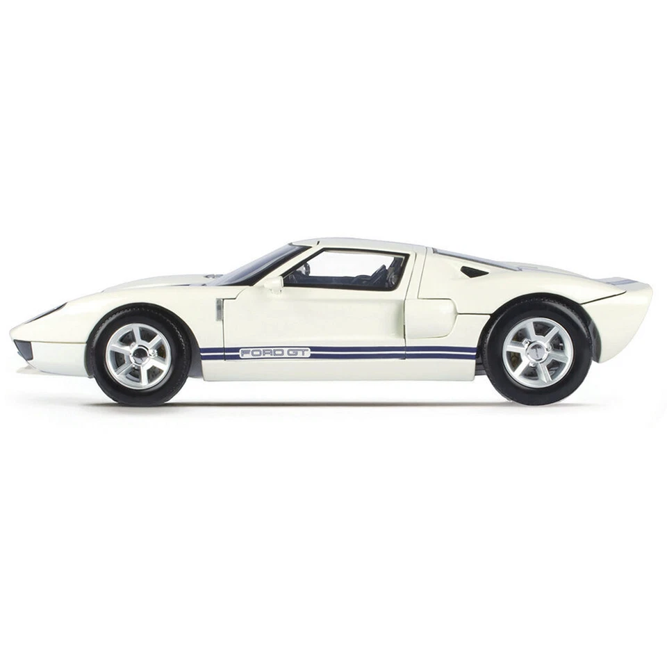 #####AU Motormax 1/12 Scale Model Car Ford GT WHITE with Blue Stripes AU Deliver - Image 4 of 4