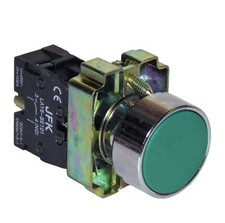 GREEN START PUSH BUTTON 1 N/O CONTACT 22MM  PANEL MOUNTING NEW & BOXED 