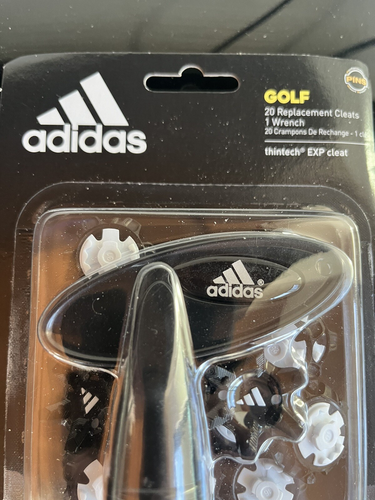Adidas Golf 23 Black Replacement Spikes + 2 Wrenches thintech EXP Cleat