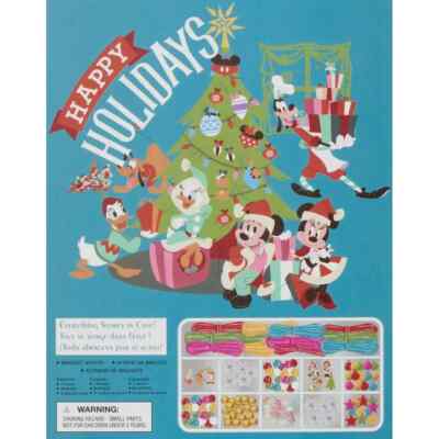 2023 Disney Parks Mickey & Friends Happy Holidays DIY Bracelet Craft Kit