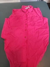 Gitano VINTAGE Womens Top sz M Sleeveless Shirt 80’s 90’s Retro Style Pink