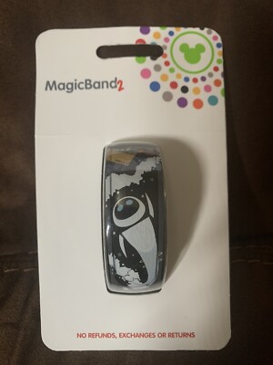 Disney Parks Eve & Wall E Pixar Black Magic Band 2 Retired (NIP) Wall-e