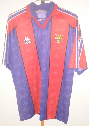 BARCELONA F.C. Vintage T Shirt 1995-1997 Kappa La Liga RARE