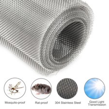 6 Sizes Rodent Proof Stainless Steel Mesh Sheet Air brick Pest Control Vent Mesh