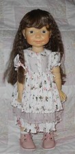 WEE 3 AIMEE SIZE 12-13.5 LIGHT BROWN Long Kinky Hair One Braid Bangs NWT