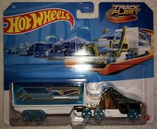 Hot Wheels Track Fleet Speed Hauler Blue & White 1:64 BRAND NEW FAST USPS SHIP