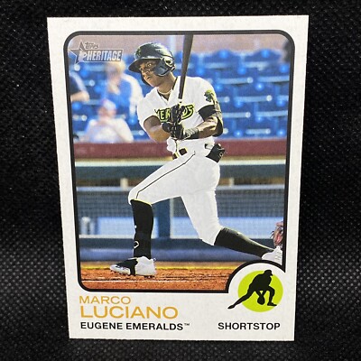 2022 Topps Heritage Marco Luciano San Francisco Giants Rookie #176
