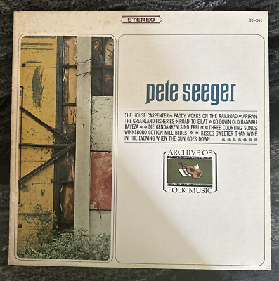 Pete Seeger ~ Archive Of Folk Music FS-201 1971 Lp (Near Mint)