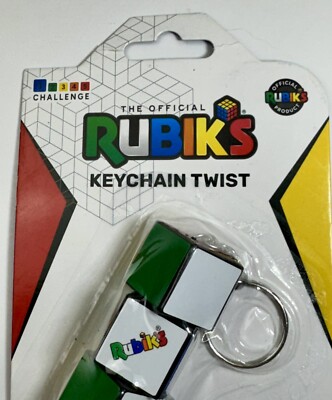 The Official Rubik's Keychain Twist Fidget Collectible Keychain Toy