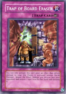 Trap of Board Eraser - DR1-EN047 - Common - Unlimited Edition x3 - Near Mint