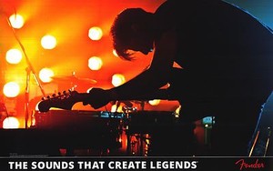 Fender Stratocaster 2013 AD POSTER: "THE SOUNDS THAT CREATE LEGENDS" 24x37 Strat