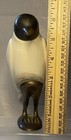 Bird Figurine, Brass And Porcelain. Unmarked.