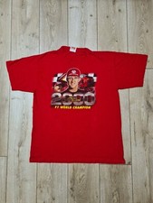 FERRARI SCHUMACHER 2000 VINTAGE SHIRT F1 TEAM JERSEY MENS F1 WORLD CHAMPION L