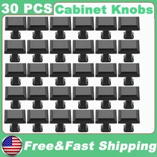 30 Pcs Black Square Knobs for Kitchen Cabinet and Drawers Cabinet Hardware Knobs