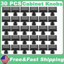 30 Pcs Black Square Knobs for Kitchen Cabinet and Drawers Cabinet Hardware Knobs