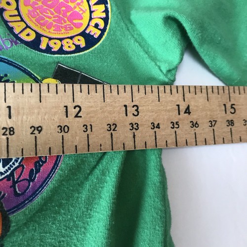 Rip Curl Shirt Boys Small Surf Skate Y2K Retro 80s Sticker Logos Green USA Made - Picture 6 of 9