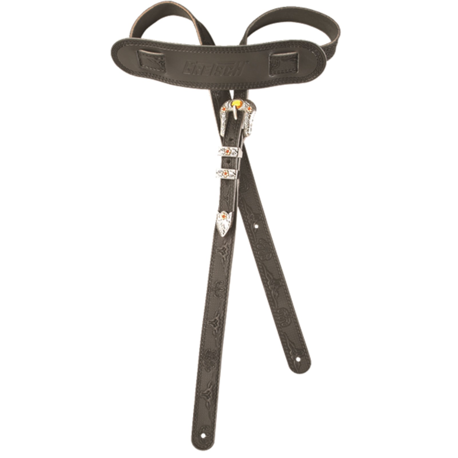 Gretsch Vintage Tooled Leather Strap Black - Gitarrengurt 12990₽