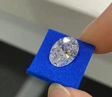 6 Ct Lab Grown Diamond Oval Cut D Color VVS1 Clarity CVD Certified Loose Diamond