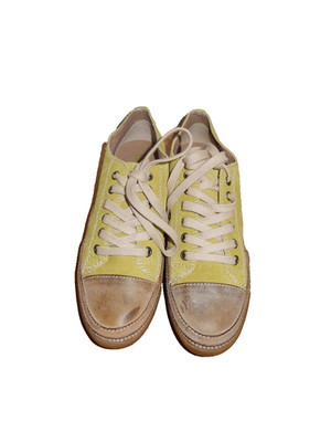 LIMELIGHT  SNEAKER   SLIPPER   LEDER   GRÜN    GR. 39 NEU