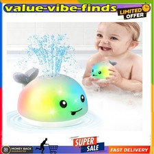 Whale Bath Toy Sprinkler, Light Up Bath Toys for Kids Ages 1-3 Babies 6-12-18 Mo