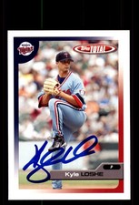 Signed Baseball Card Auto Kyle Lohse 2005 Topps Total #246 Minnesota Twins