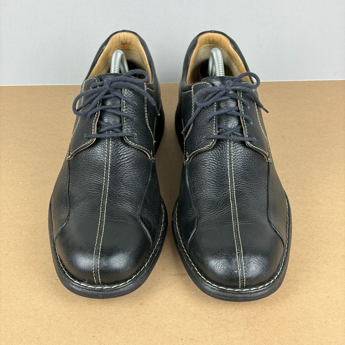 Johnston & Murphy Shuler Oxford Black Leather Dress‎ Shoes Men\'s Sz 10.5 Lace-up Johnston & Murphy Men main image 2