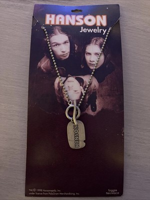HANSON BROTHERS BALL CHAIN NECKLACE ON ORIGINAL PHOTO CARD PLUS ONE FREE!!!!