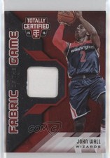 2015-16 Totally Certified Fabric of the Game Materials Red 72/99 John Wall ni4