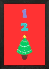 Count to Christmas! Framed Wall Art Poster Canvas Print Picture
