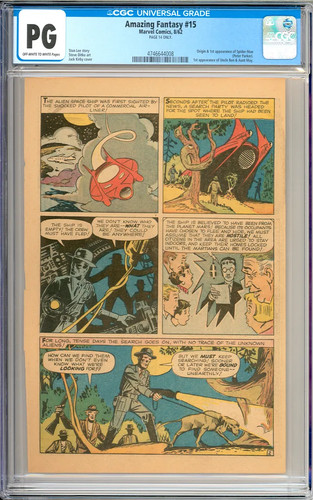 Amazing Fantasy #15 Origin/1st App. Spider-Man Silver Age Marvel 1962 CGC PG 14