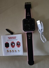 Kids Smart Watch Boys Girls, Smart Watch for Kids with Phone Calls SMS SOS-Pink