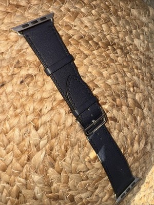 Original Apple  Watch Hermès Schwarz Lederarmband 42 mm Neu