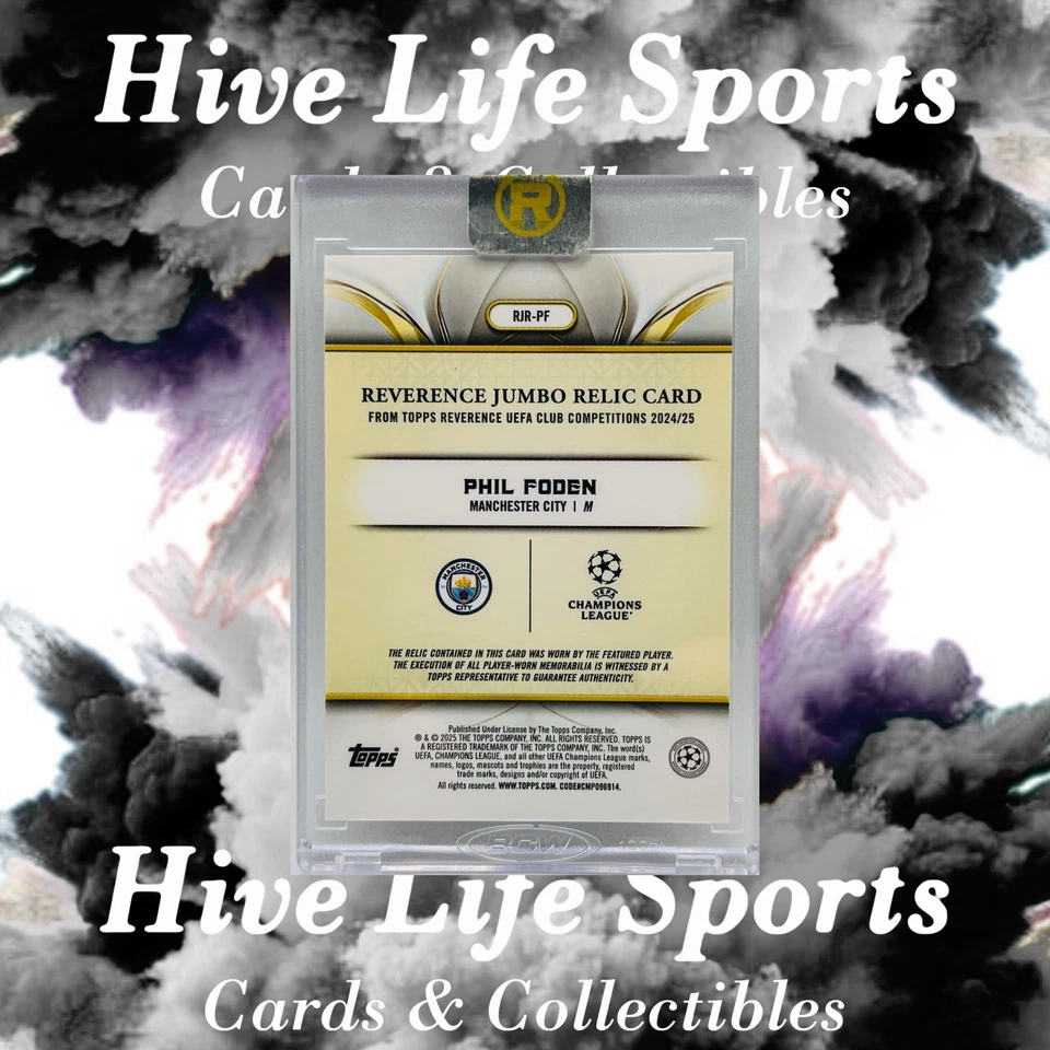 Phil Foden 2024-25 Topps Reverence UCC Jumbo 2 Color Patch /15 #RJR-PF Man City - Image 2 of 2