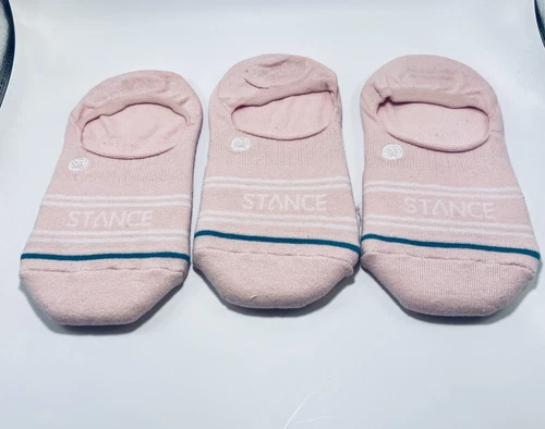 STANCE Basic 3 Pack No Show Casual Socks Pink Unisex Size Medium NWT - Picture 2 of 5