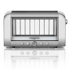 Magimix Vision See Through 2 Slice Glass Toaster | Brushed Finish | 11526, Si...