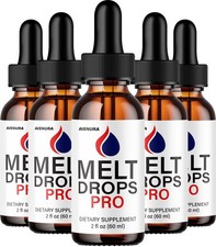 (5 Pack) Melt Drops Liquid Drops – MeltDrop Natural Blend Advanced Formula Drops