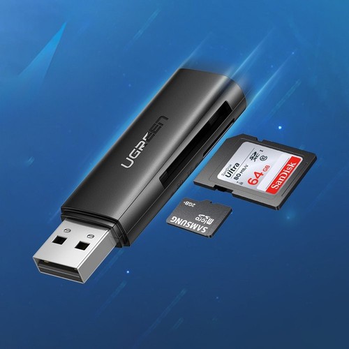 Ugreen Lettore Schede SD/TF USB 3.0 Alta Velocità Nero - Zdjęcie 4 z 7