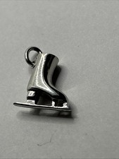 New Sterling Silver Ice Skate Figure Skating Charm or Pendant 925