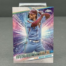 Topps Chrome 2024 Stars of the MLB Baseball Card #CSMLB-14 Bryce Harper