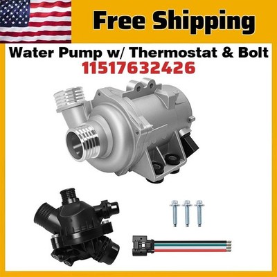 Electric Water Pump W/Thermostat For BMW 335i 535i 640i 740i X5 X6 #11517632426