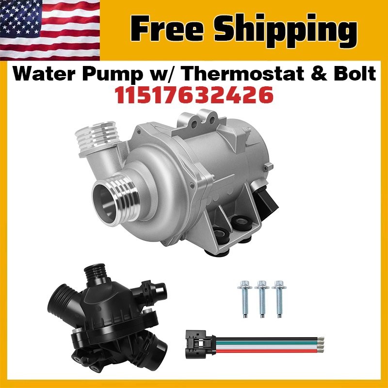 Electric Water Pump W/Thermostat For BMW 335i 535i 640i 740i X5 X6 #11517632426